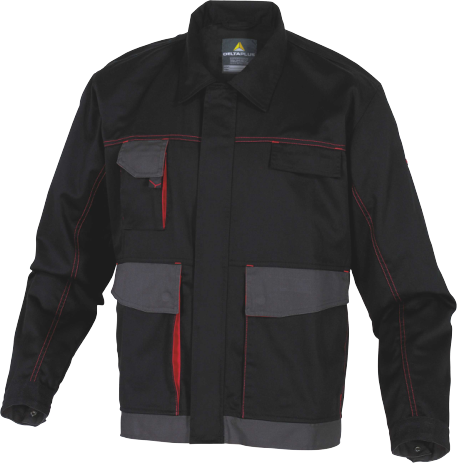 Delta Plus DMACHVES Durable Twill Work Jacket – Multi-Pocket, Zip Closure