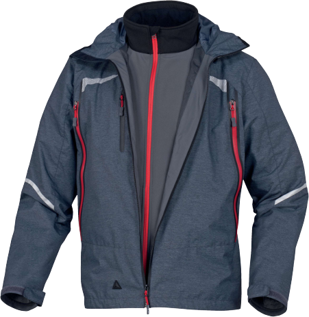 Delta Plus EOLE 3-in-1 Waterproof Parka with Removable Softshell