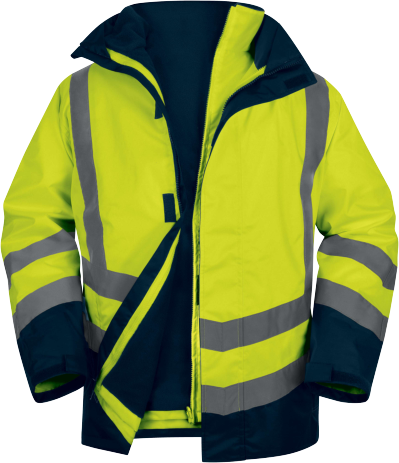 Delta Plus OPTIMUM3 5-in-1 Hi-Vis Waterproof Parka