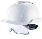 Beeswift V-Gard 930 Vented Safety Helmet With Integrated Eye Protection
