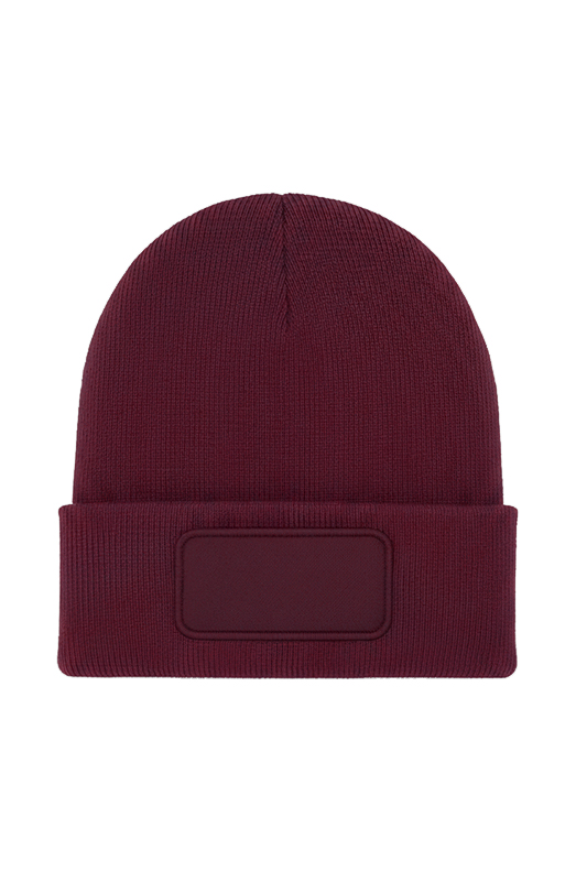 Uneek Rectangular Patch Beanie