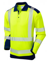 Leo Workwear WRINGCLIFF Leo EcoViz Performance + Dual Colour Polo Shirt