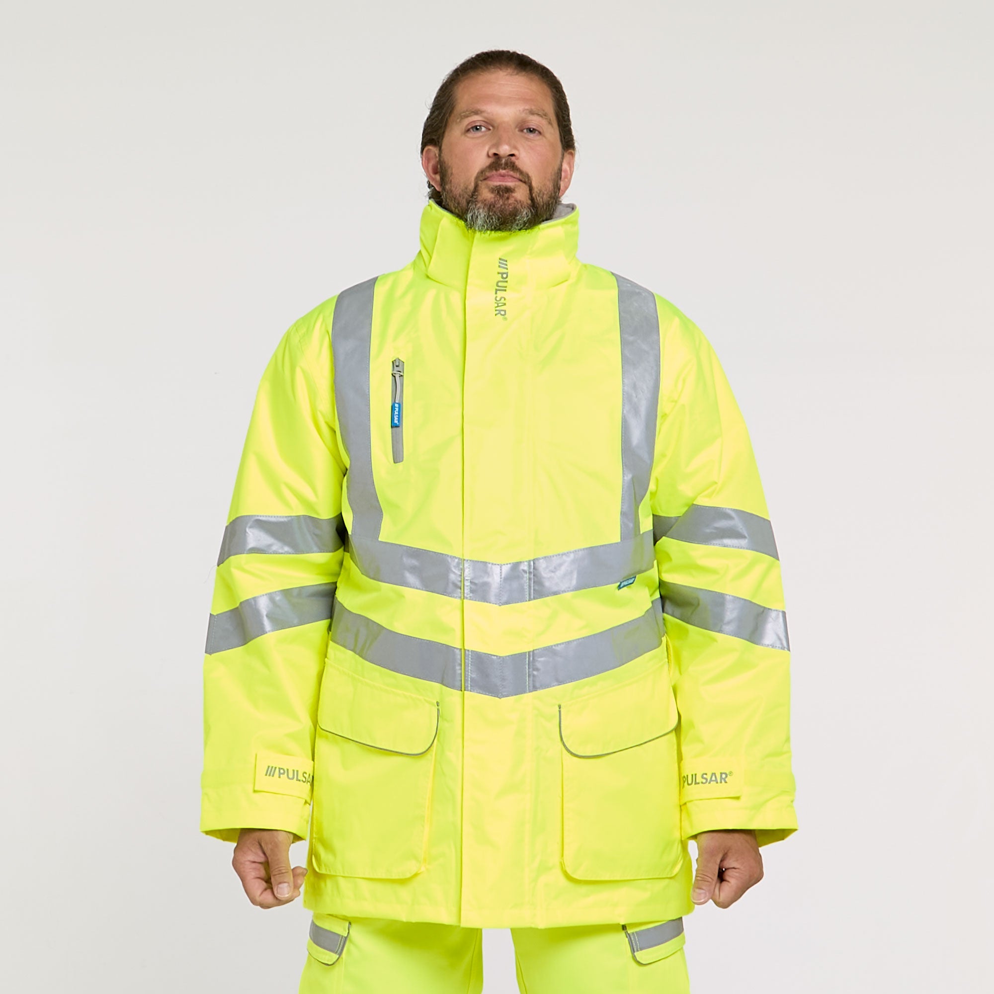 Pulsar Padded Storm Coat Yellow - Recycled Content