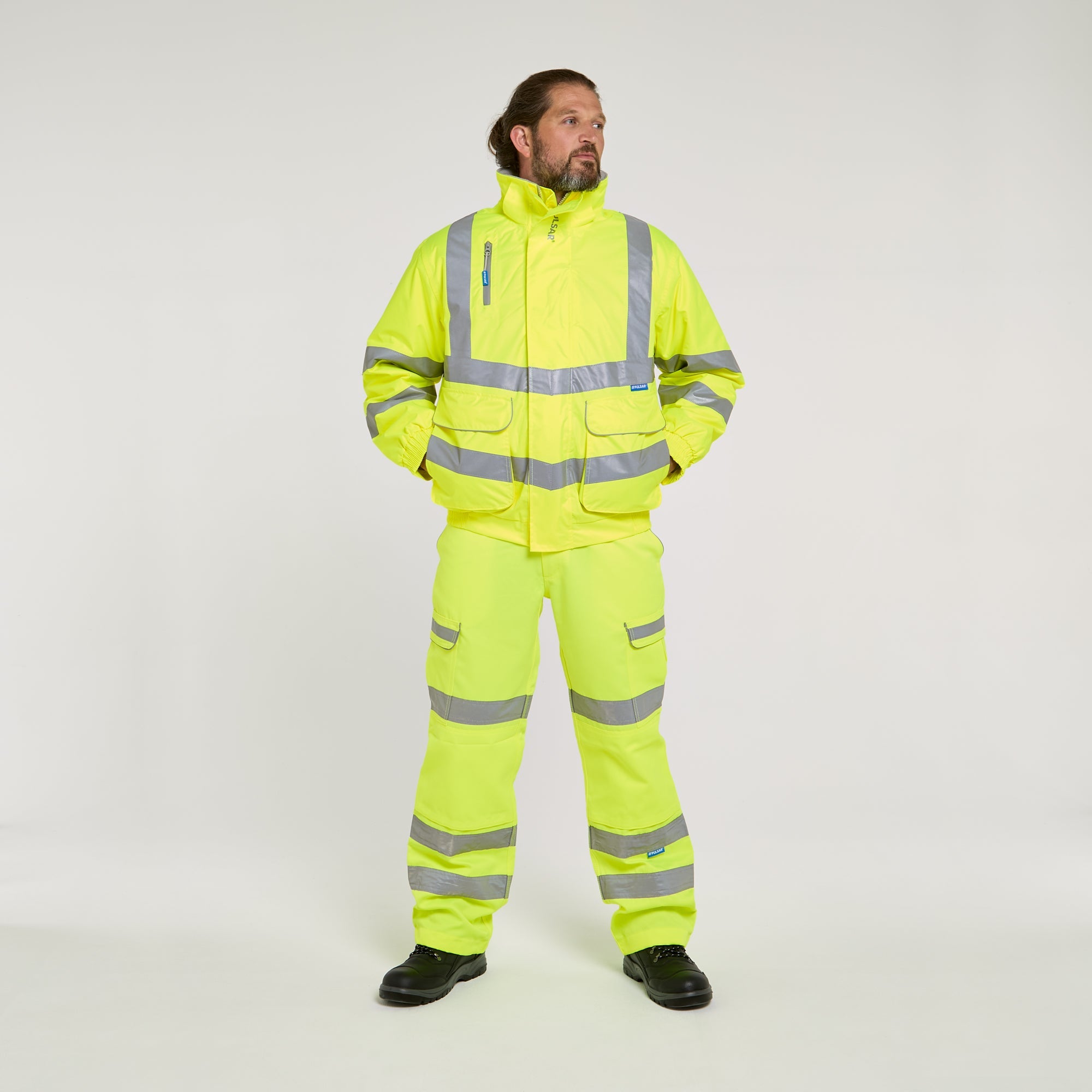 Pulsar Padded Bomber Jacket Yellow - Recycled Content