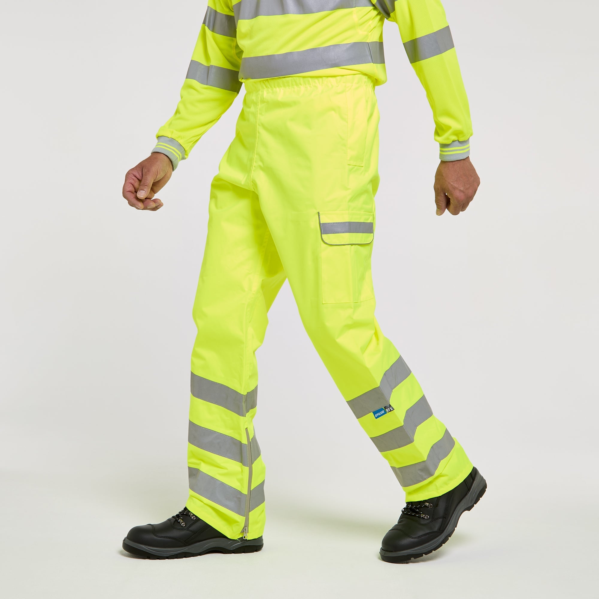 Pulsar Waterproof Overtrousers Yellow - Recycled Content