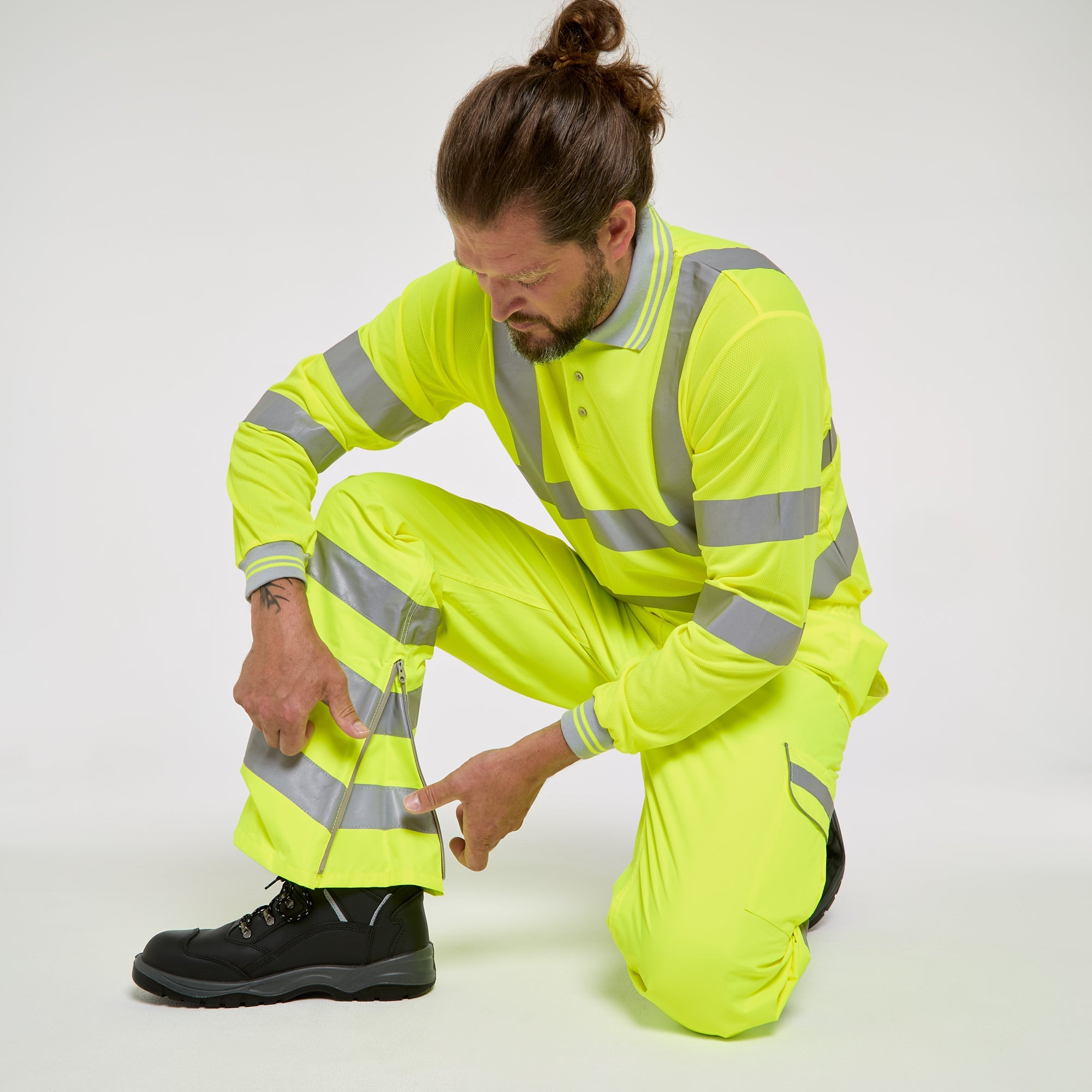 Pulsar Waterproof Overtrousers Yellow - Recycled Content
