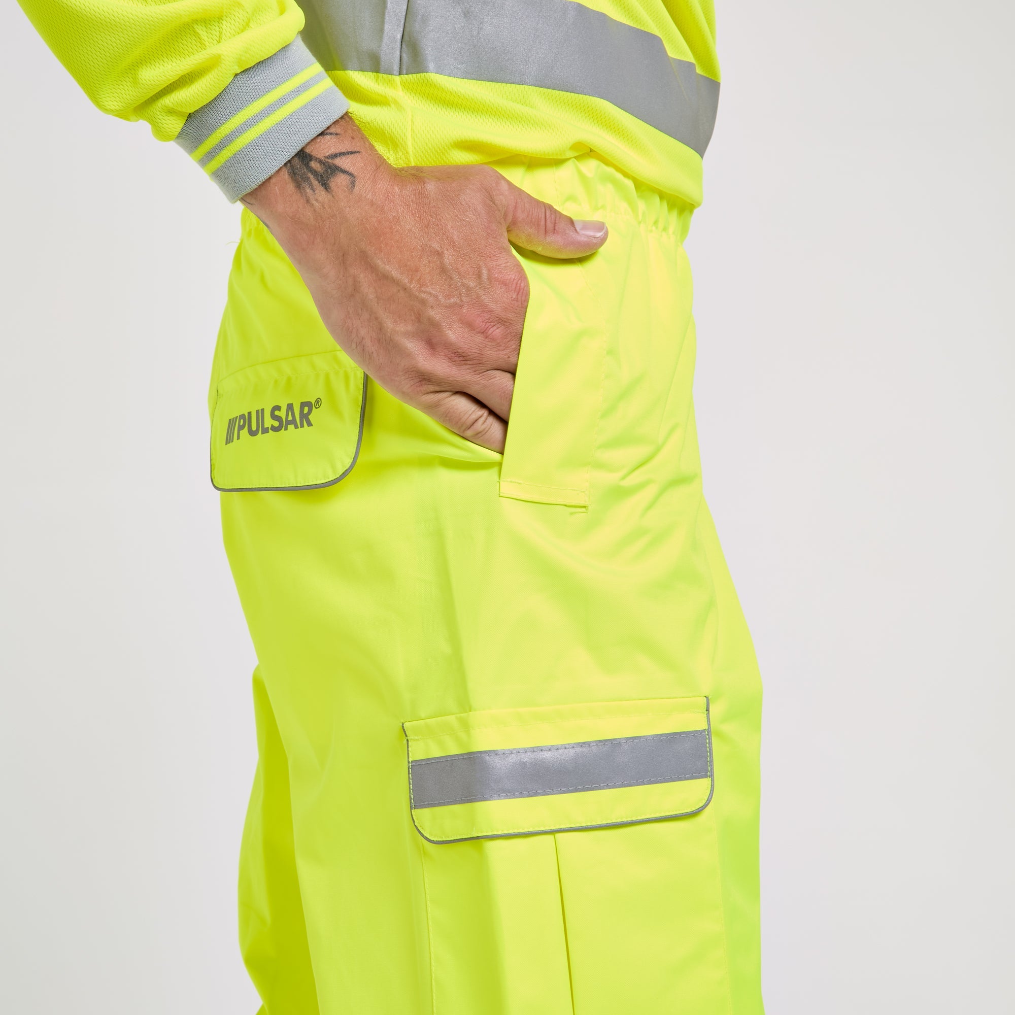 Pulsar Waterproof Overtrousers Yellow - Recycled Content