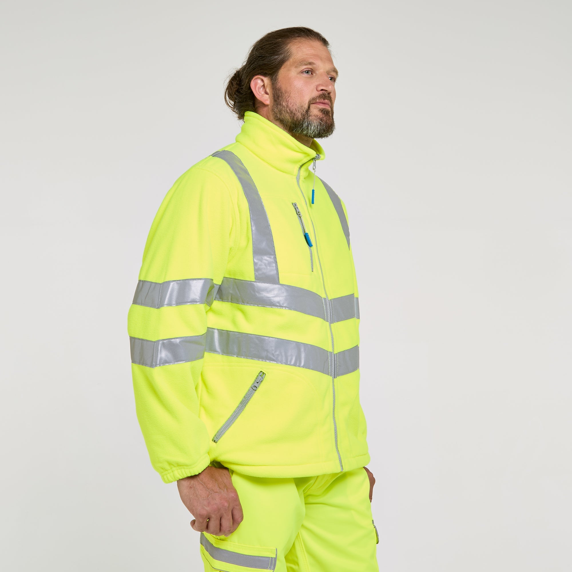 Interactive Fleece Jacket Yellow - Recycled Content