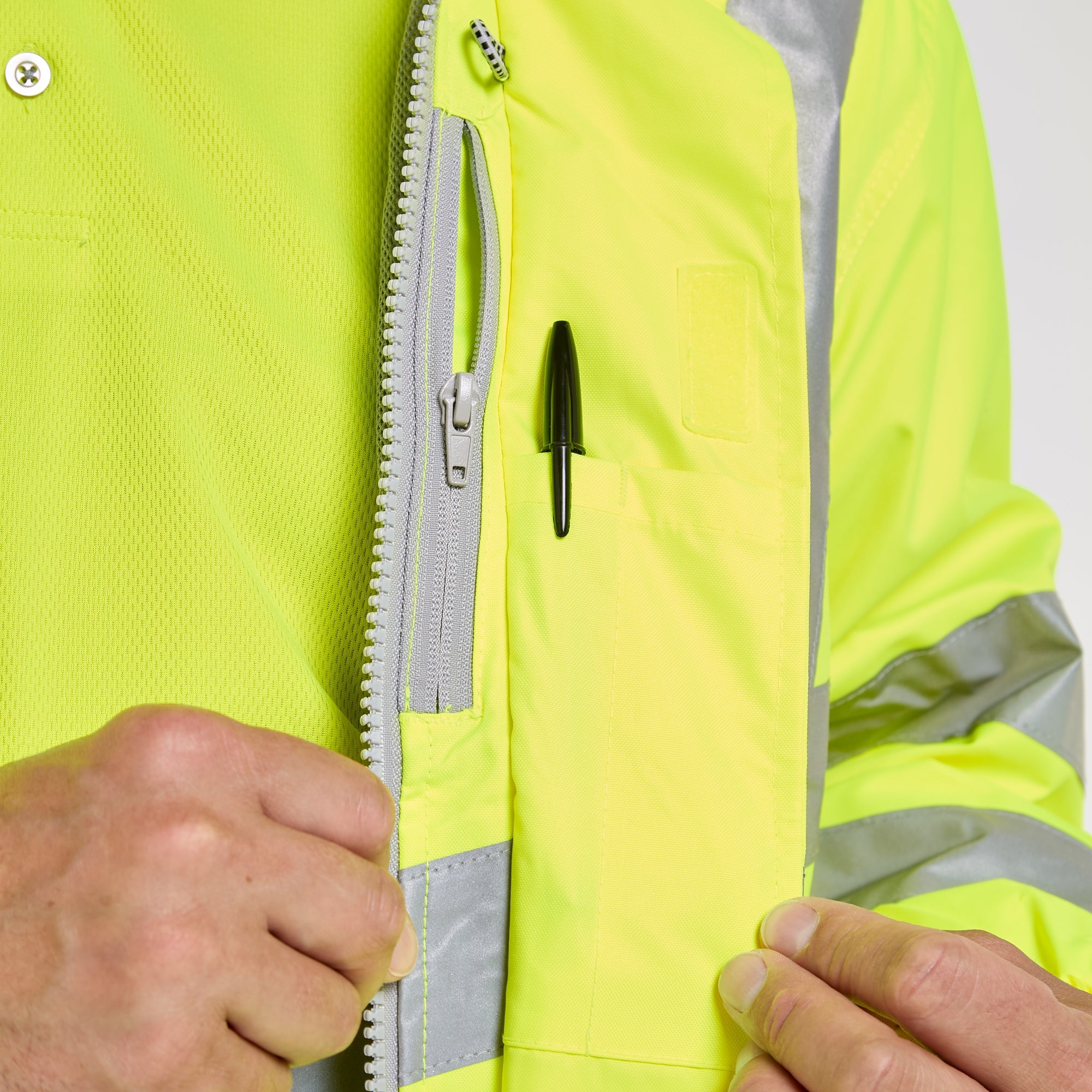 Pulsar Mesh Lined Bomber Jacket Yellow - Recycled Content