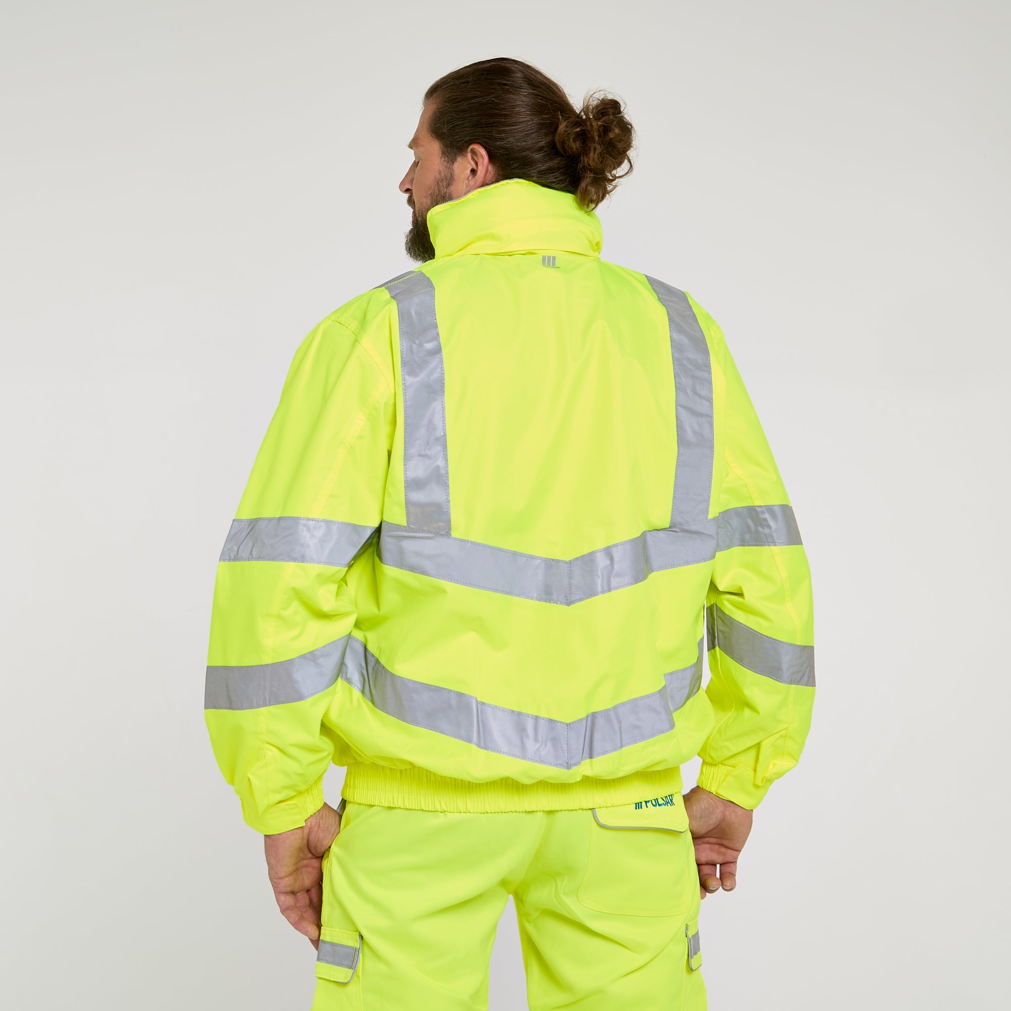 Pulsar Mesh Lined Bomber Jacket Yellow - Recycled Content