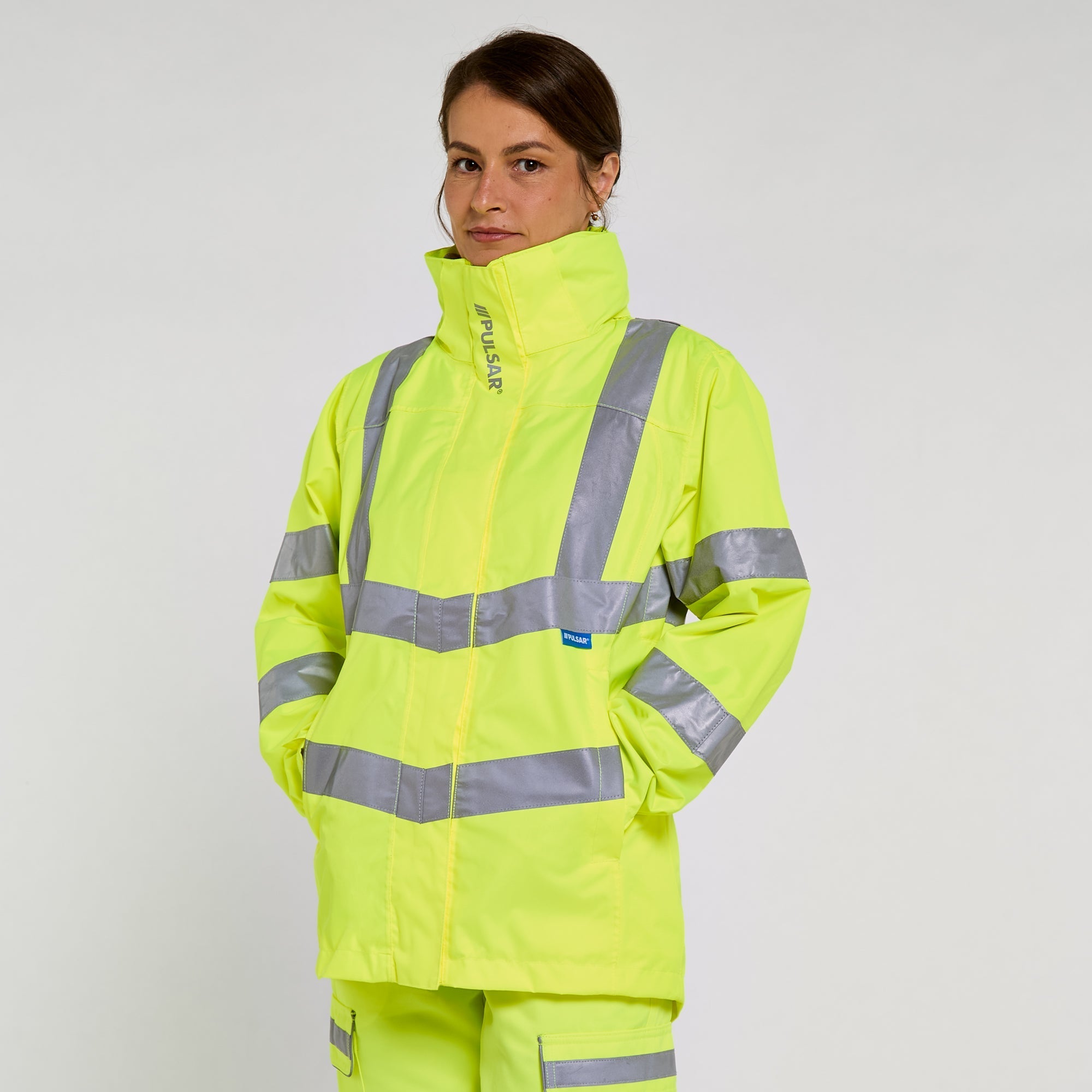 Pulsar Women's Storm Coat Yellow - Recycled Content