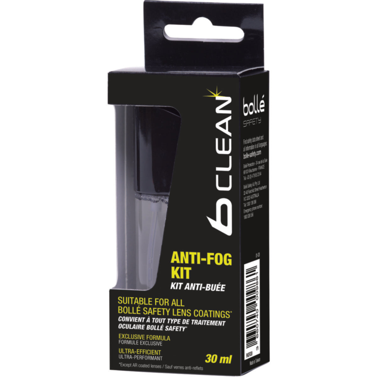Bollé Safety Anti-Fog Cleaning Solutions B200