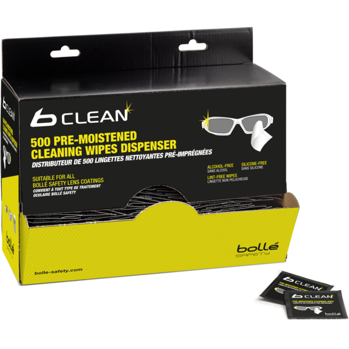 Bollé Safety Premoistened Tissues Dispenser