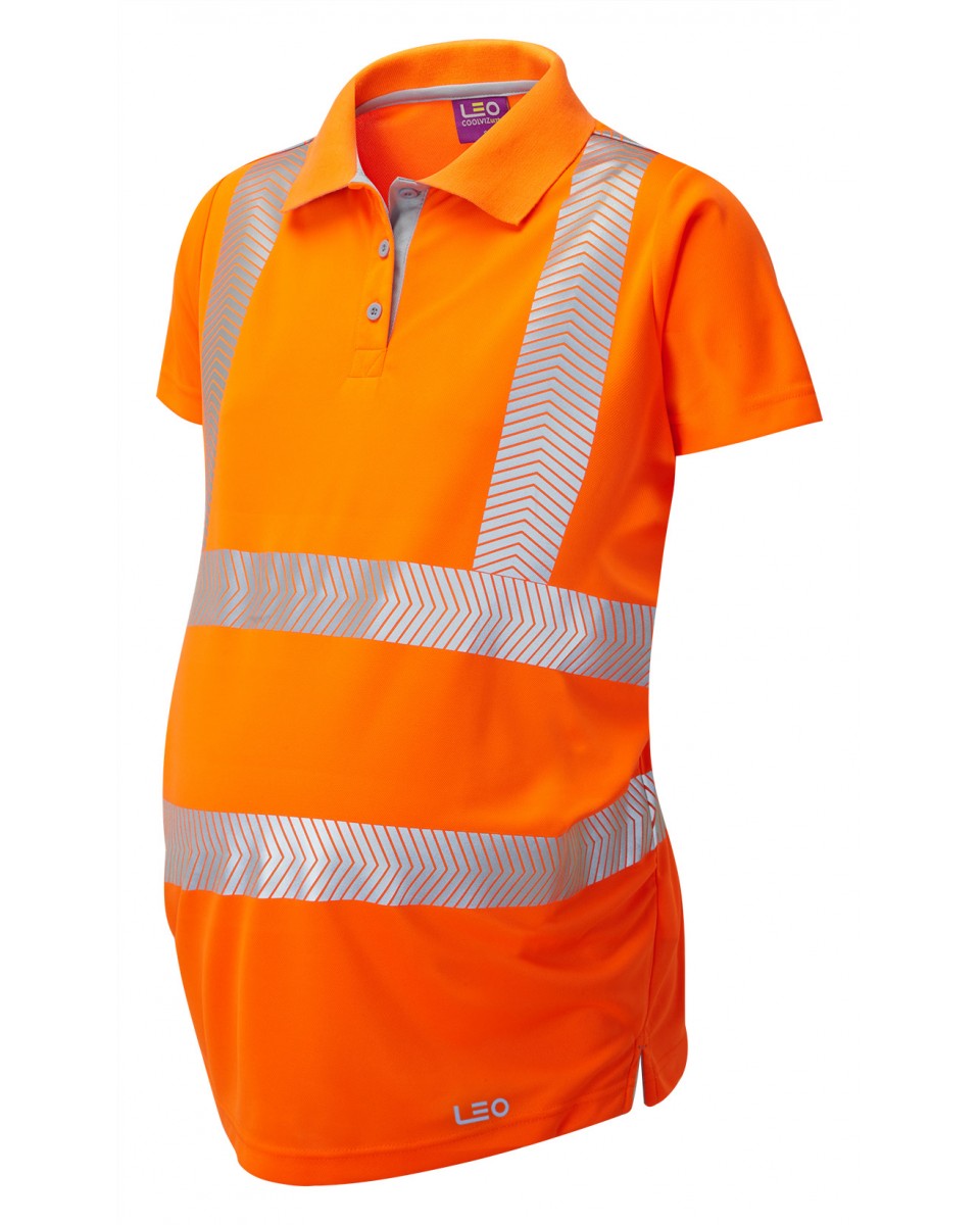 Leo Workwear LOVACOTT Leo EcoViz Performance + Maternity Polo Shirt