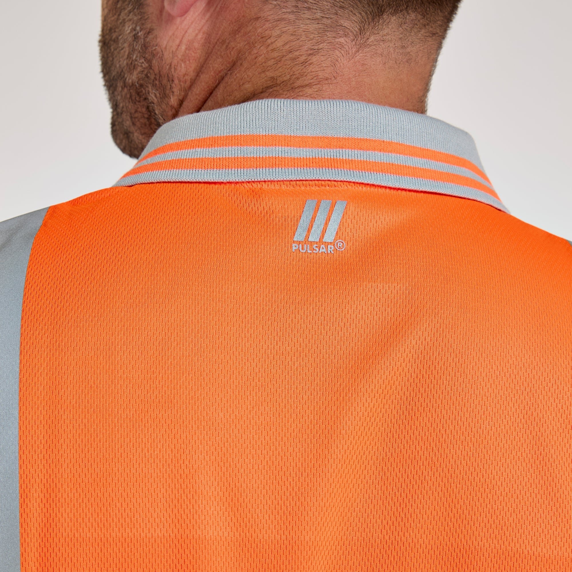 Pulsar Short Sleeve Polo Shirt Orange - Recycled Content