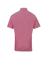 Premier Microcheck (Gingham) Short Sleeve Cotton Shirt