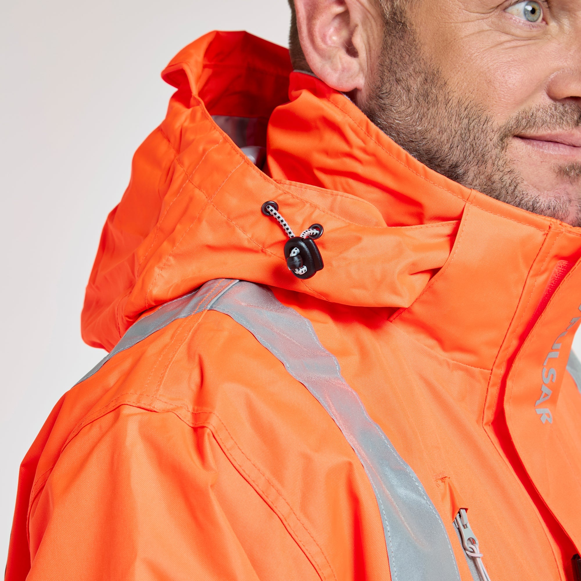 Pulsar Mesh Lined Storm Coat Orange - Recycled Content