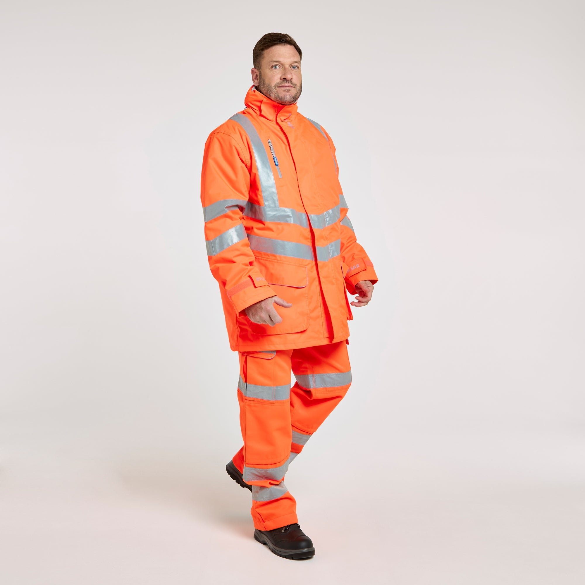Pulsar Padded Storm Coat Orange - Recycled Content