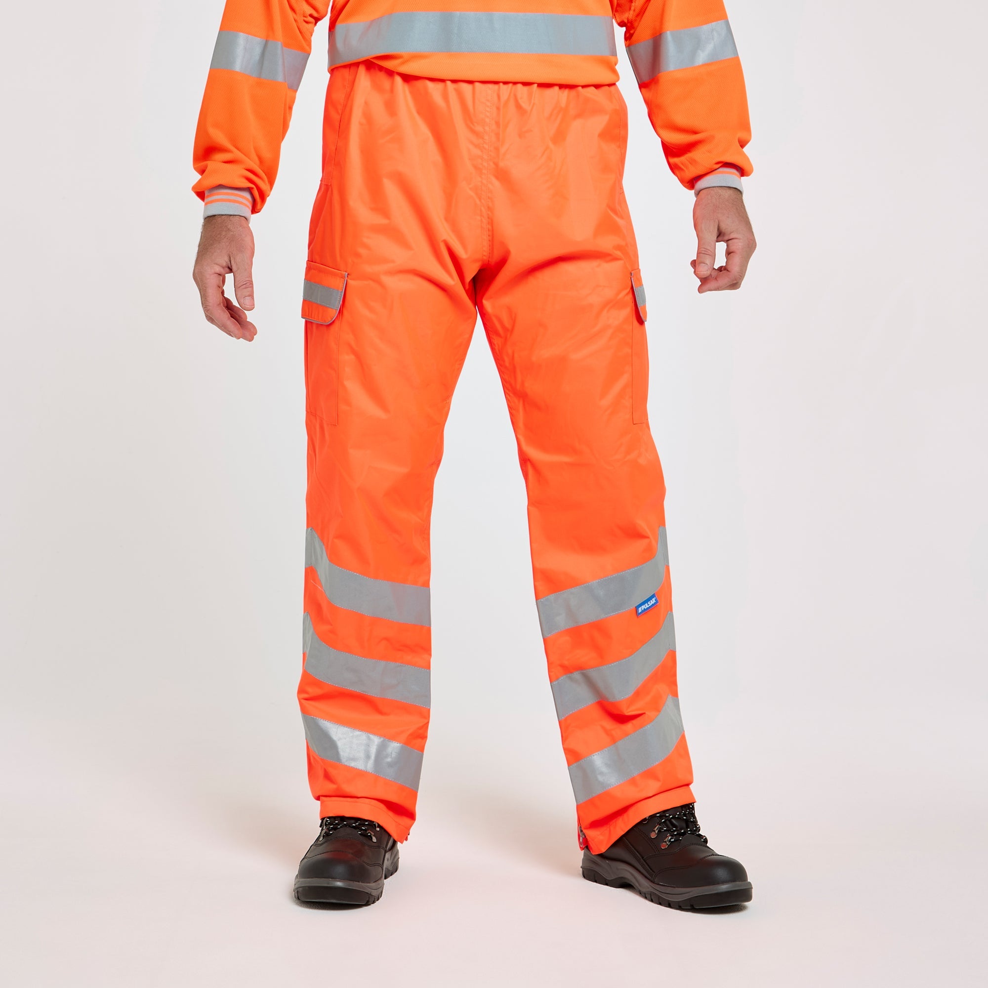 Pulsar Waterproof Overtrousers Orange - Recycled Content