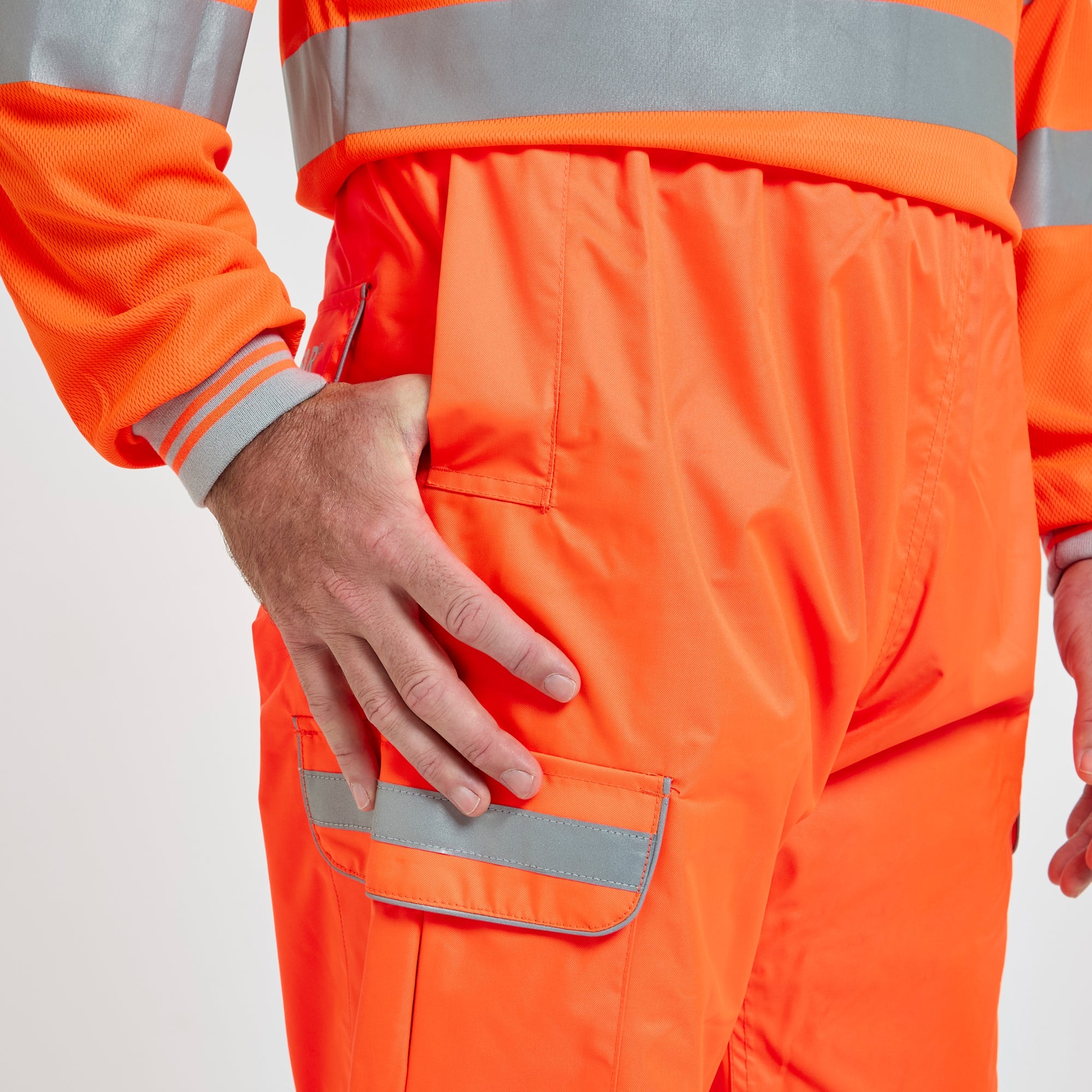Pulsar Waterproof Overtrousers Orange - Recycled Content