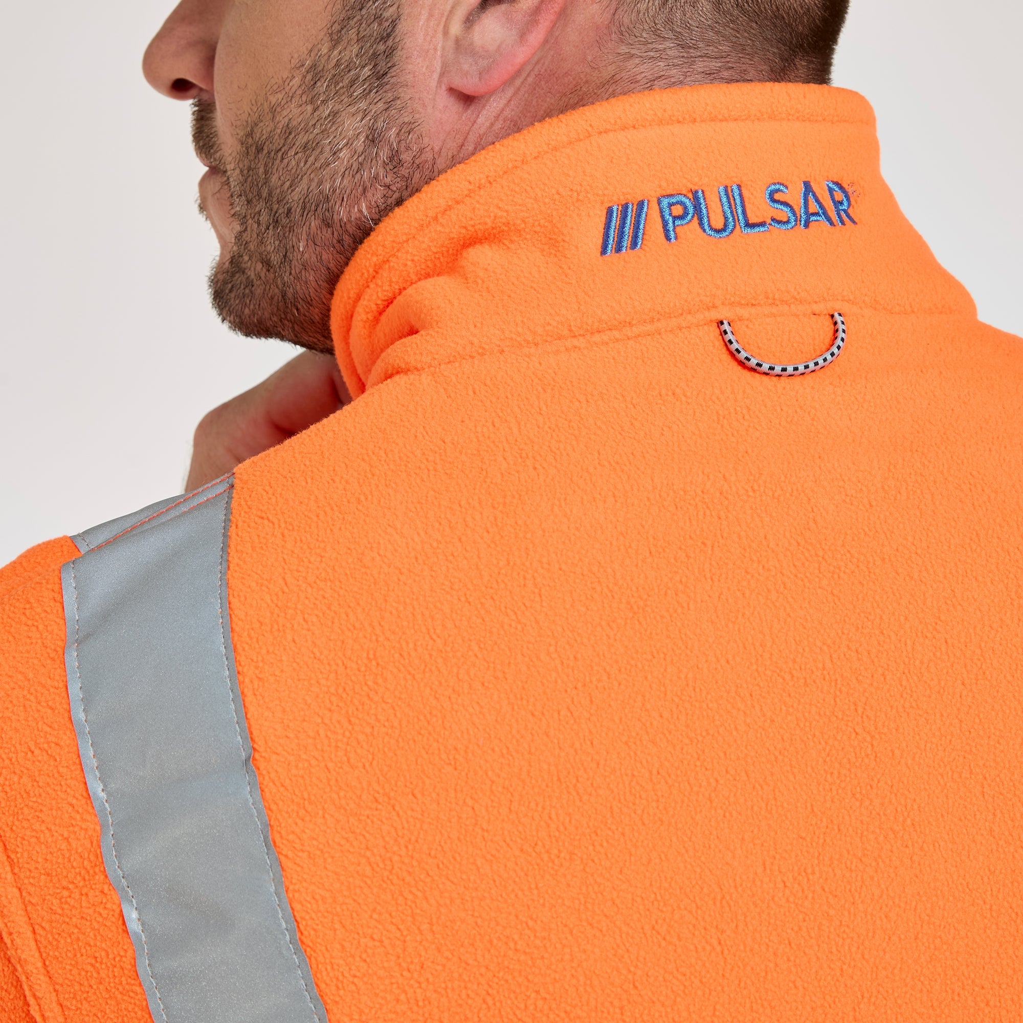 Interactive Polar Fleece Jacket Orange Recycled Content