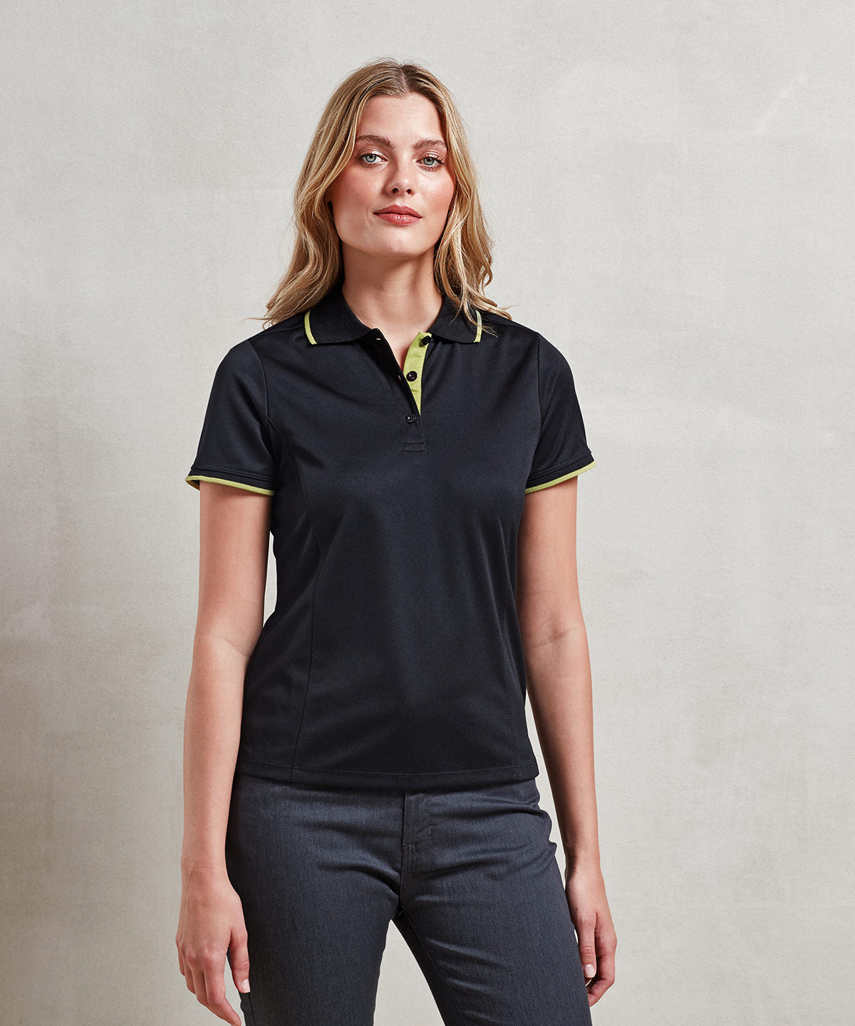 Premier Women's Contrast Coolchecker® Polo