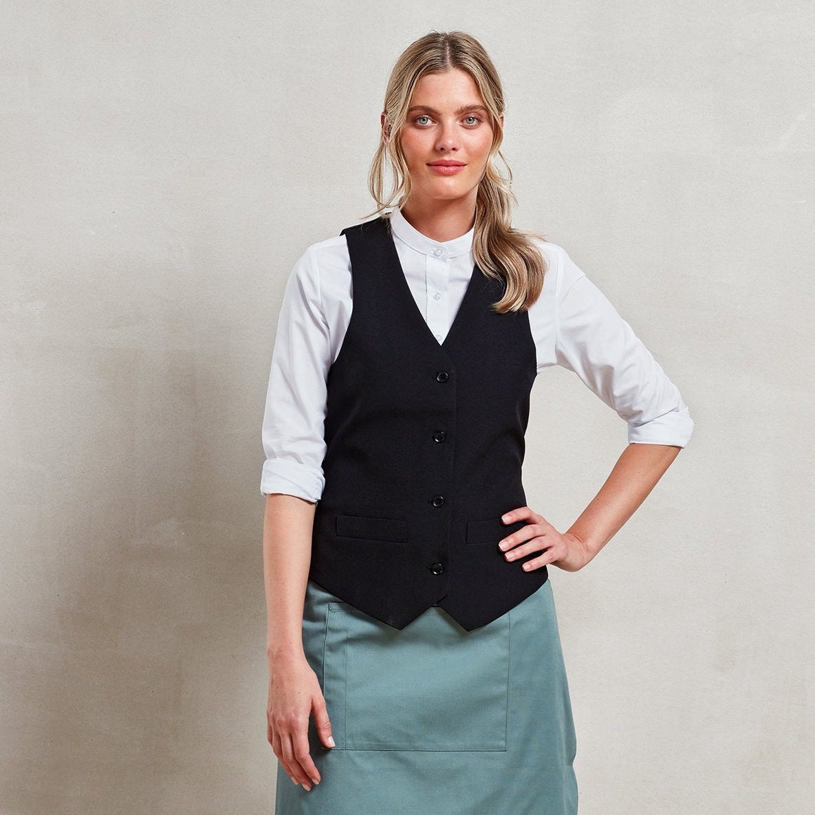 Premier Women's Lined Polyester Waistcoat