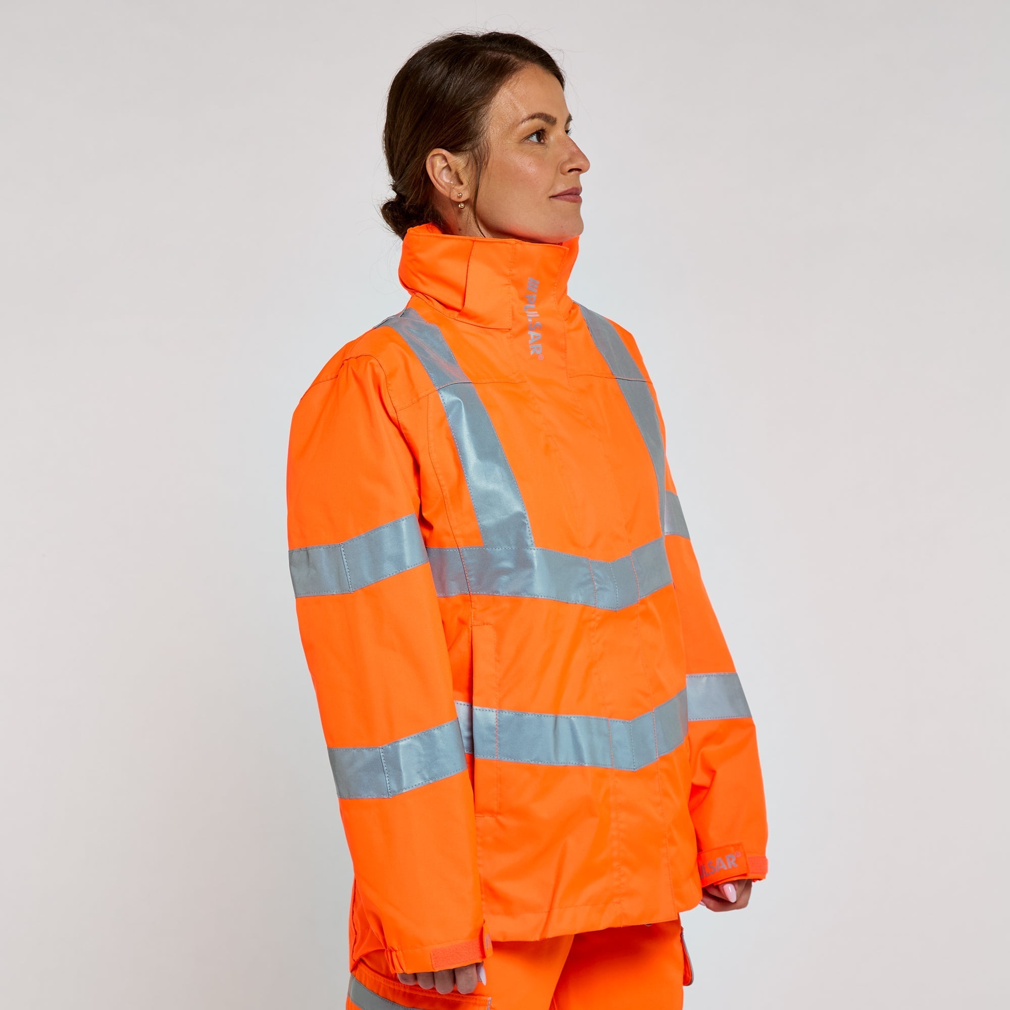 Pulsar Women's Storm Coat Orange - Recycled Content