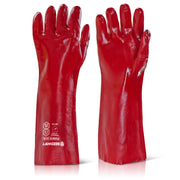 Beeswift Pvc Gauntlet Red 18"