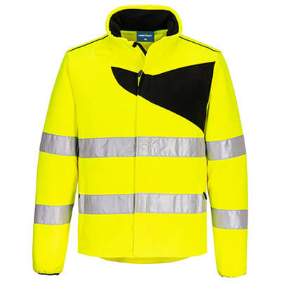 Portwest PW2 Hi-Vis Fleece #colour_yellow-black