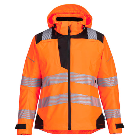 Portwest PW3 Hi-Vis Women's Rain Jacket #colour_orange-black