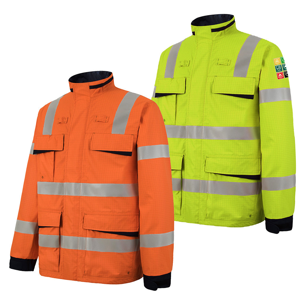 Future Garments Phoenix-Fr Hi Vis Arc Waterproof Jkt