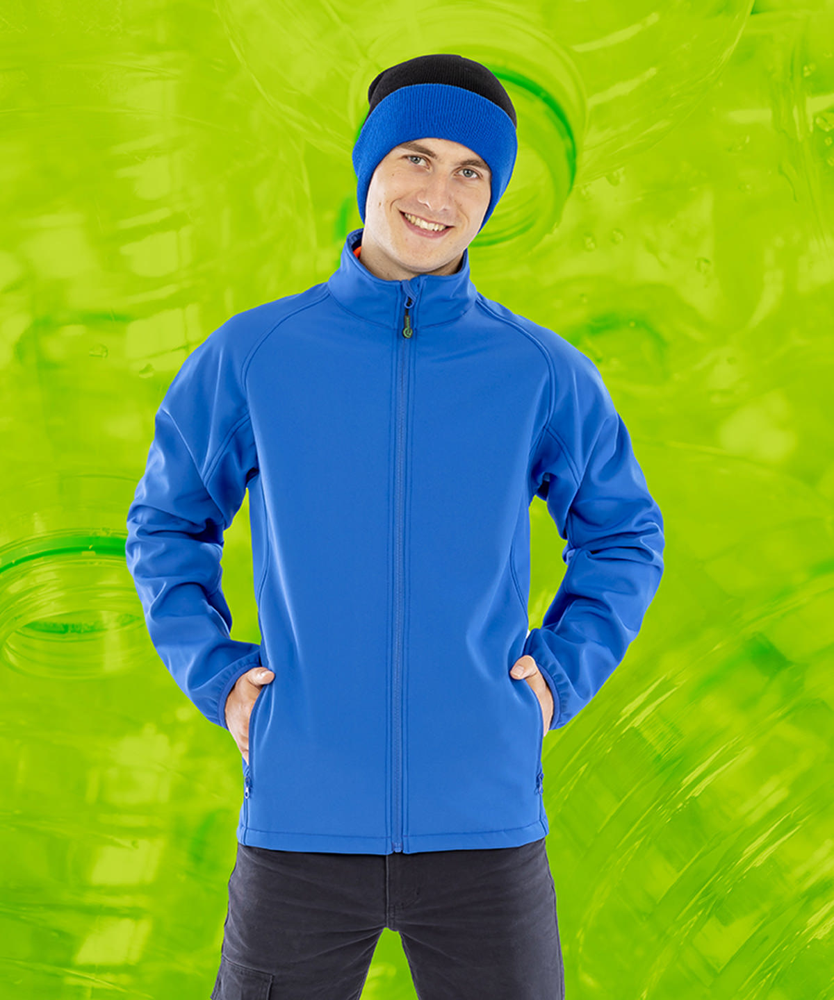 Result Genuine Recycled Men's Recycled 2-Layer Printable Softshell Jacket