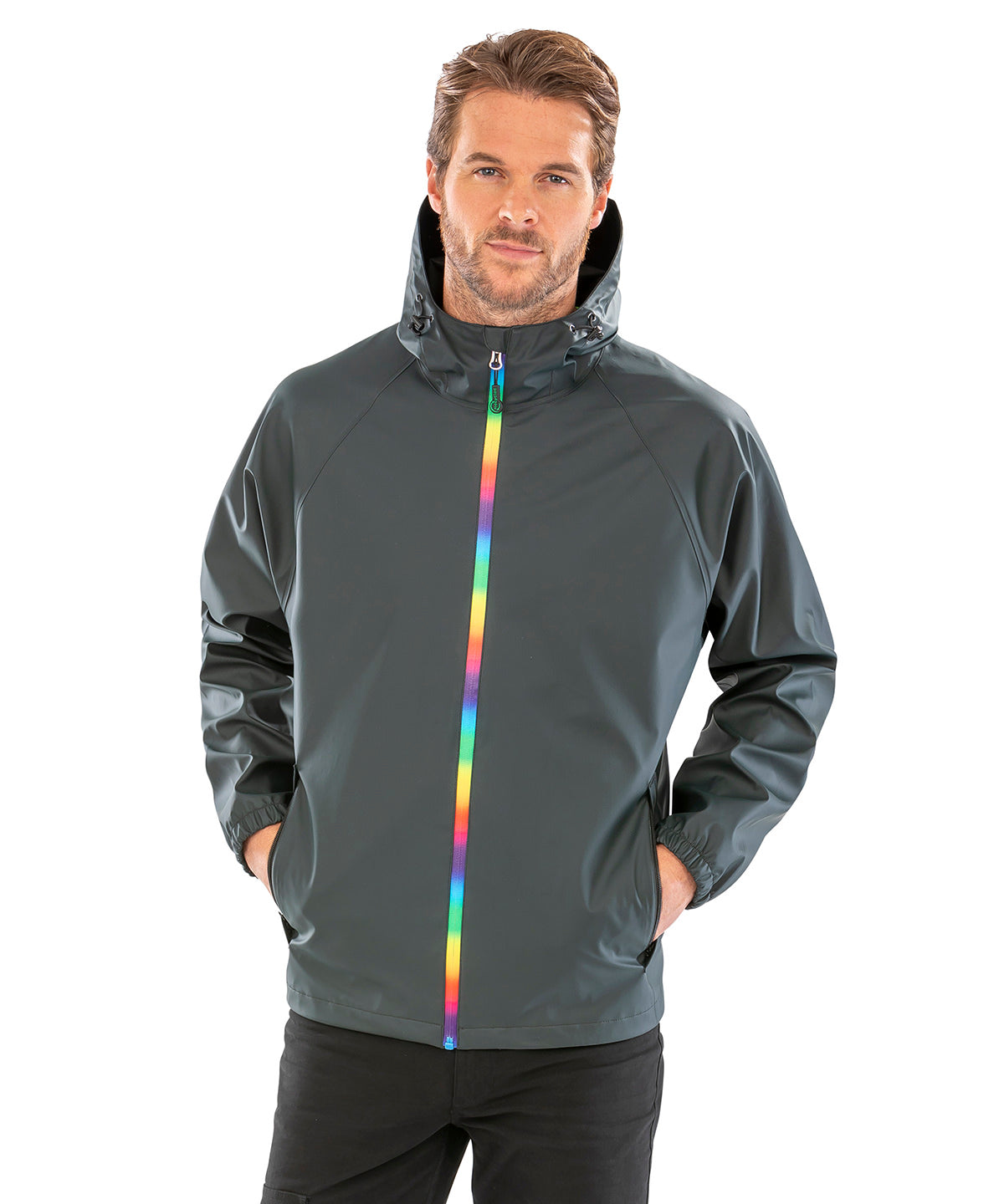 Result Genuine Recycled Prism Pu Waterproof Jacket With Recycled Backing