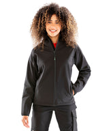 Result Genuine Recycled Women's Recycled 3-Layer Printable Hooded Softshell