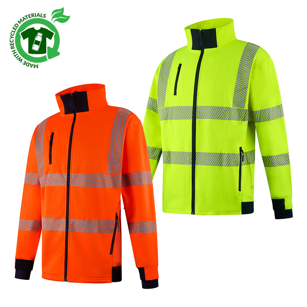 Future Garments Fgxeco Recycled Premium Full Zip Hi Vis Fleece