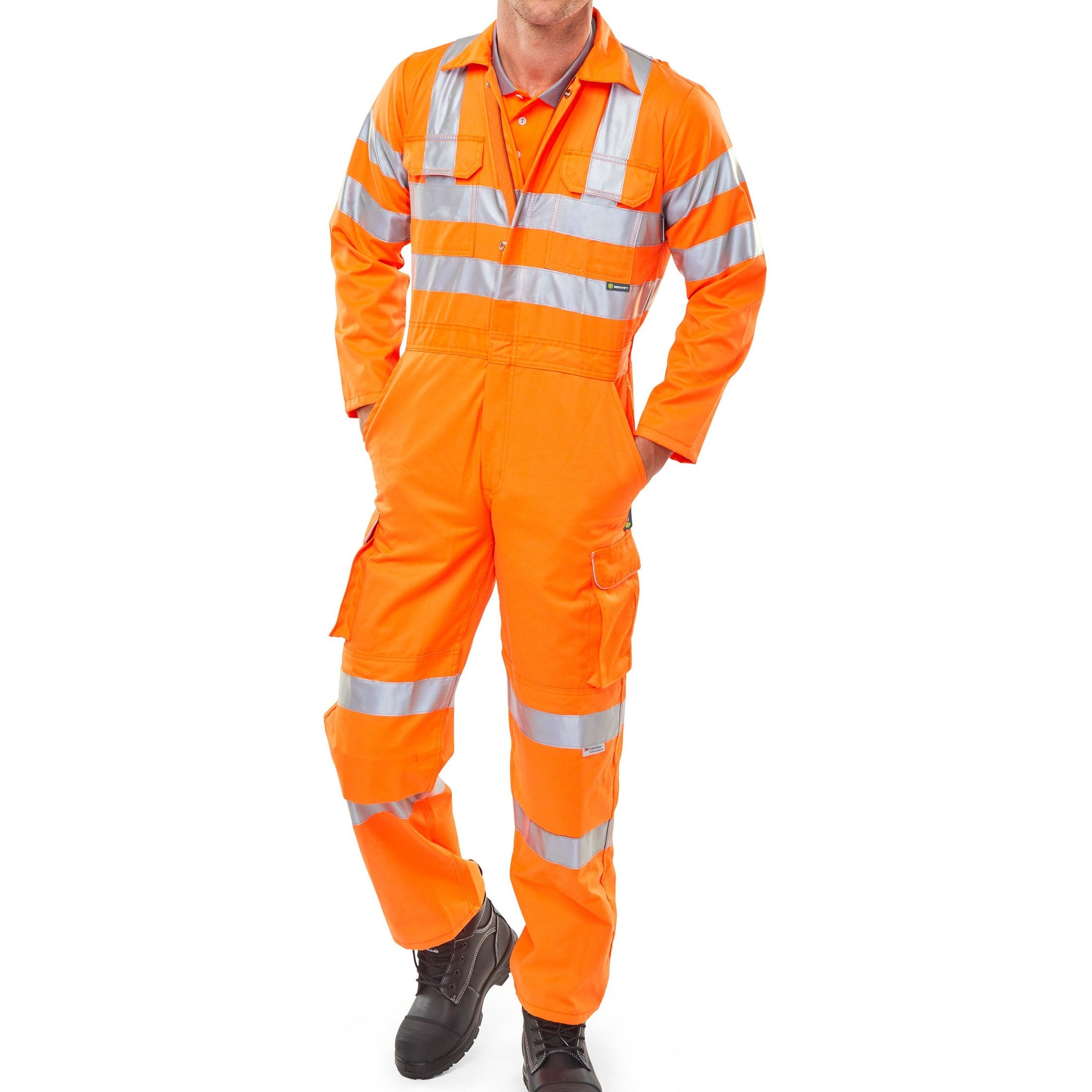 Beeswift Rail Spec Coverall Hi-vis