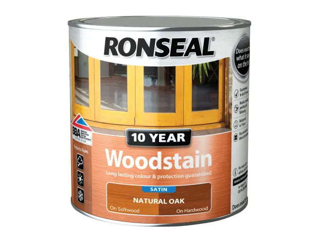 Ronseal 10 Year Woodstain Natural Oak 750ml