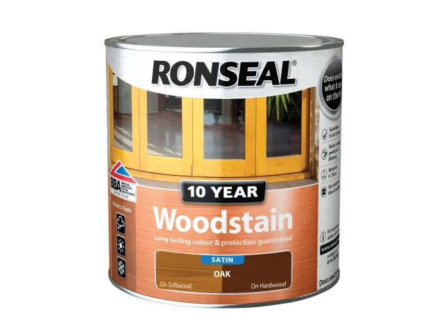 Ronseal 10 Year Woodstain Oak 2.5 litre