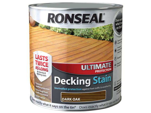 Ronseal Ultimate Protection Decking Stain Dark Oak 2.5 litre