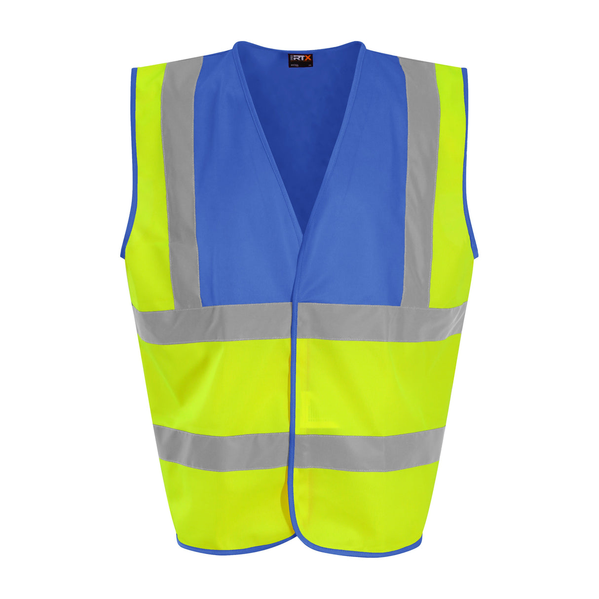 Prortx High Visibility Waistcoat - HV Yellow/Royal Blue