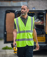 Prortx High Visibility Waistcoat - HV Yellow/Purple