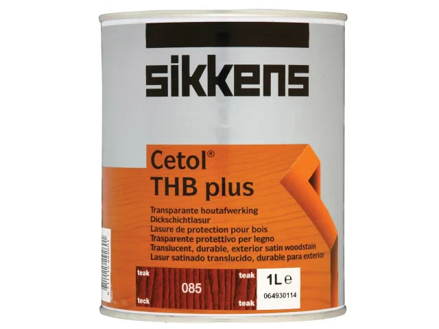 Sikkens Cetol THB Plus Translucent Woodstain Teak 1 litre