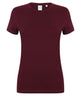 Sf Feel Good Women's Stretch T-Shirt - Burgundy