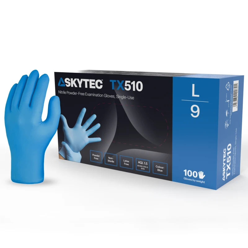 Skytec TX510 Blue 3.5g Nitrile Disp Box of 100