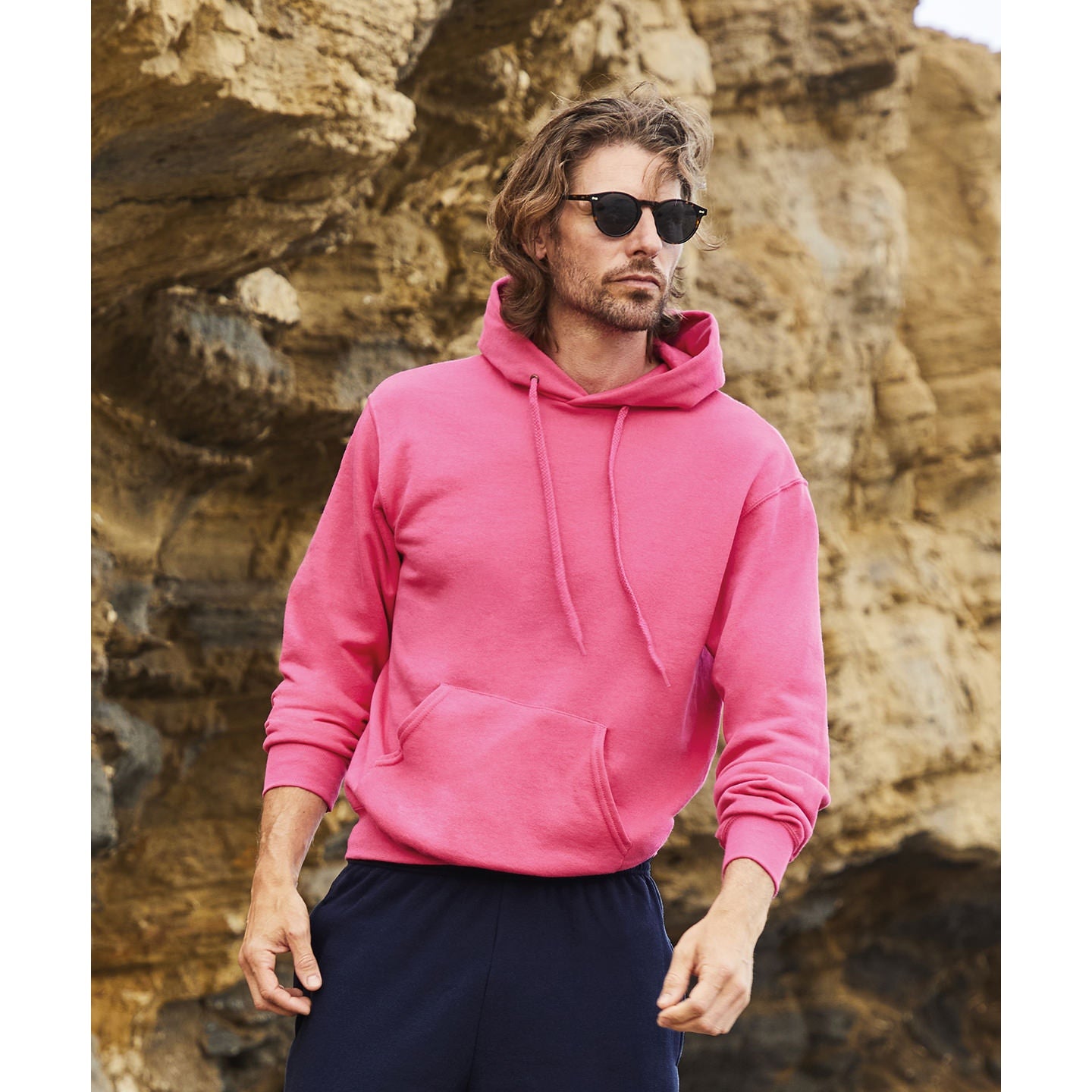 Fruit Of The Loom Classic 80/20 Hooded Sweatshirt - Azure Blue