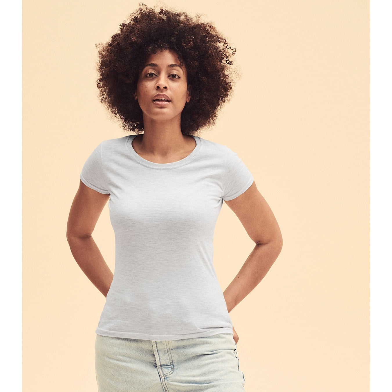 Fruit Of The Loom Women's Iconic 195 Ringspun Premium T-Shirt - Sage