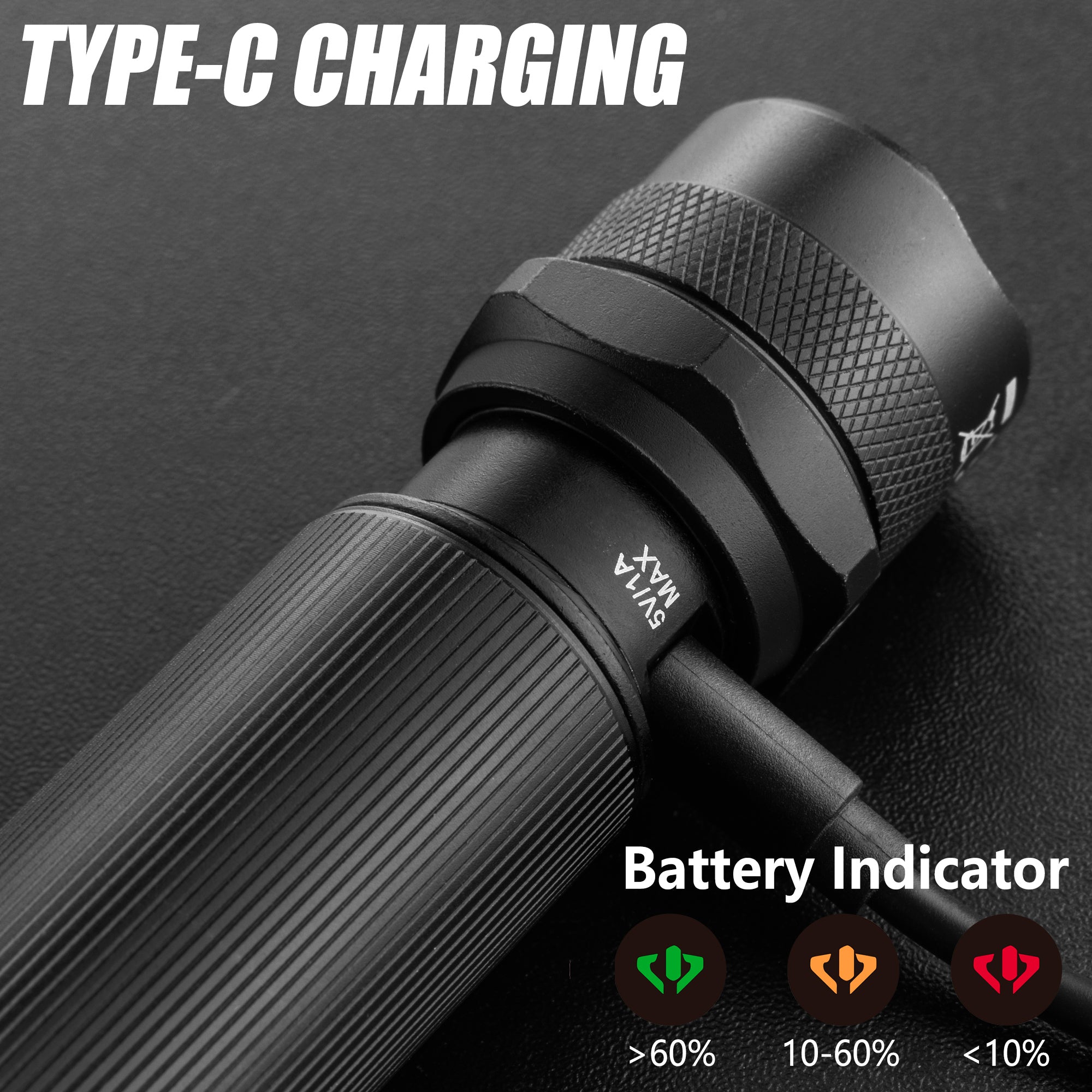 Scruffs Swiss-Tech Rechargeable Focus LED Flashlight - USB Rechargeable Zoom Torch - 18650 & 3 x AAA Compatible