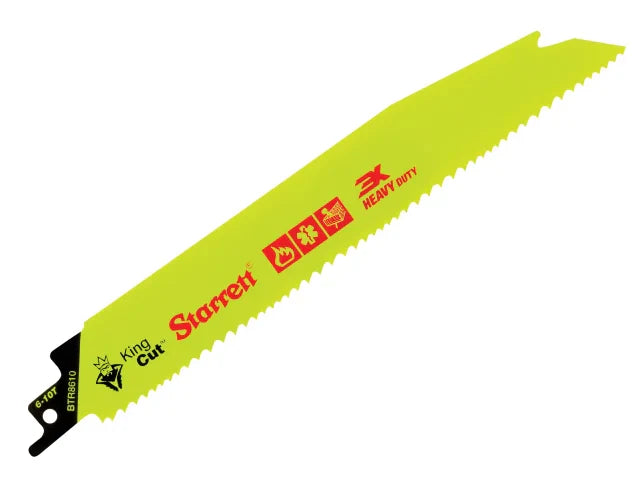 Starrett BTR8610-5 Bi-Metal King Cut Demolition Blade 203mm 6-10 TPI (Pack 5)