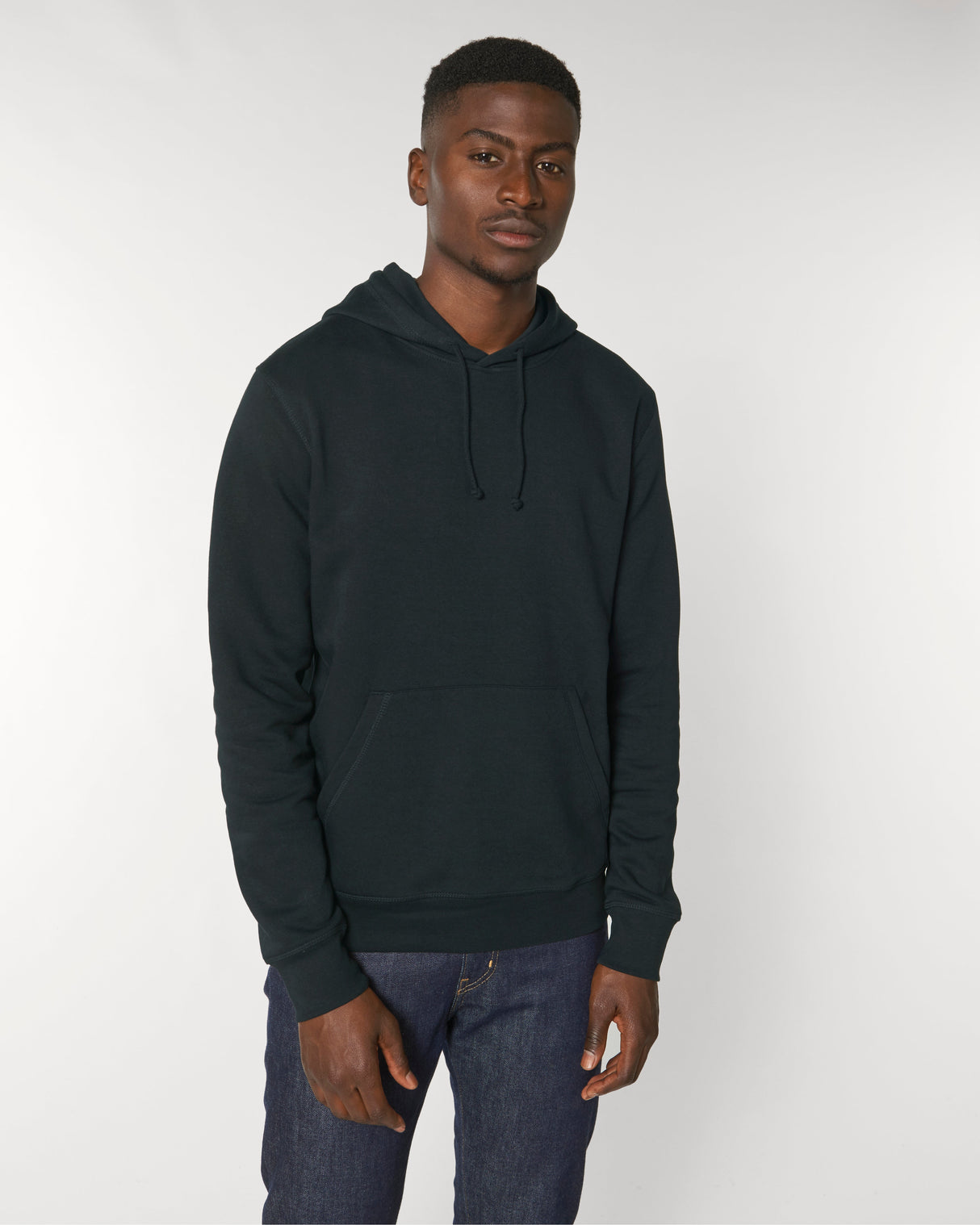 Stanley/Stella Drummer The Essential Unisex Hoodie Sweatshirt (Stsu812) - Black